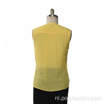 Dames Blouse Vest Mouwloos